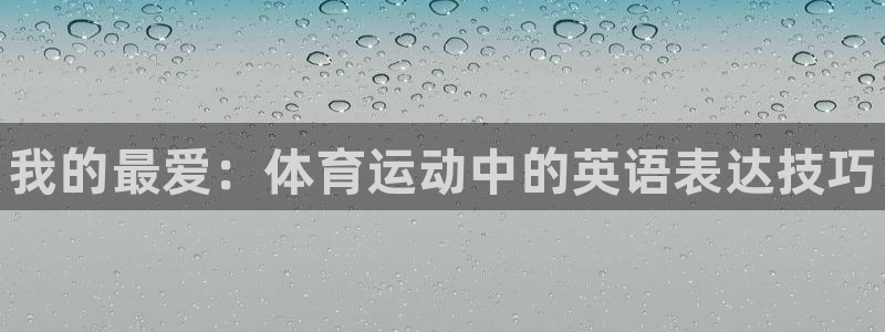 德国vsport体育官方正版app集团：我的最爱：体育运动中